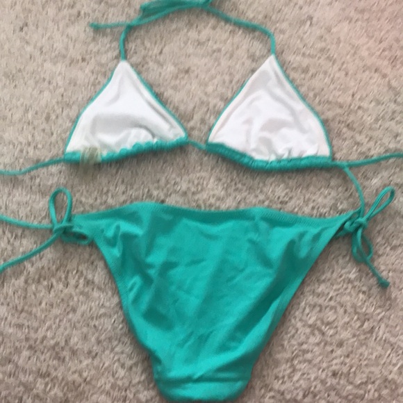 Victoria’s Secret swim collection A greenish sequin not to sparkly bikini - Picture 7 of 11